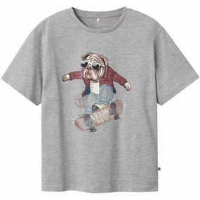 Name It Grey Melange Teaske T-Shirt Innovator Iconic