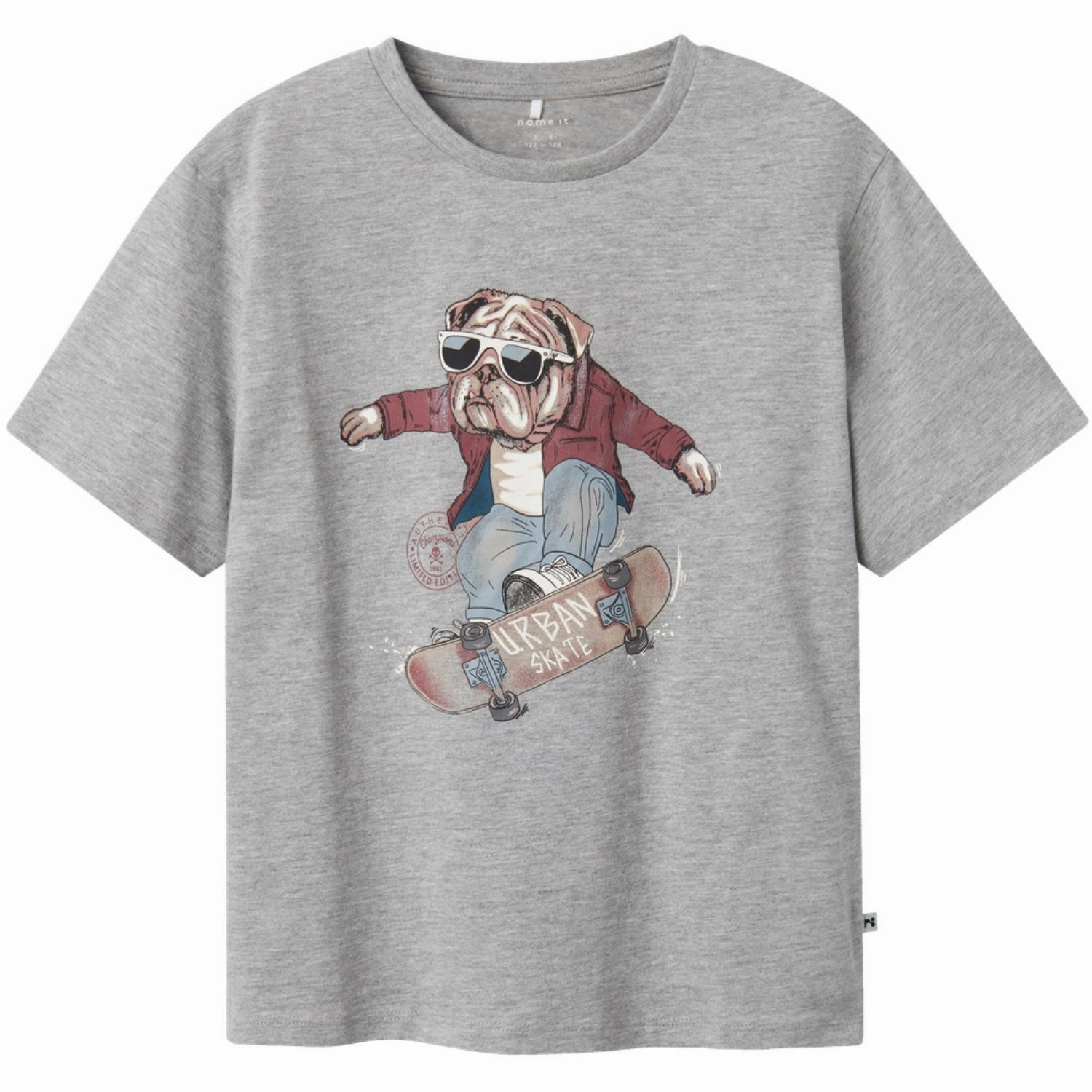 Trend Name It Grey Melange Teaske T-Shirt Artisanal