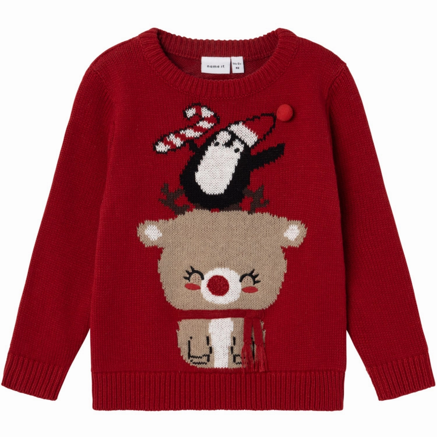 Luxe Name It Jester Red Rijulle Knit Blouse Superior