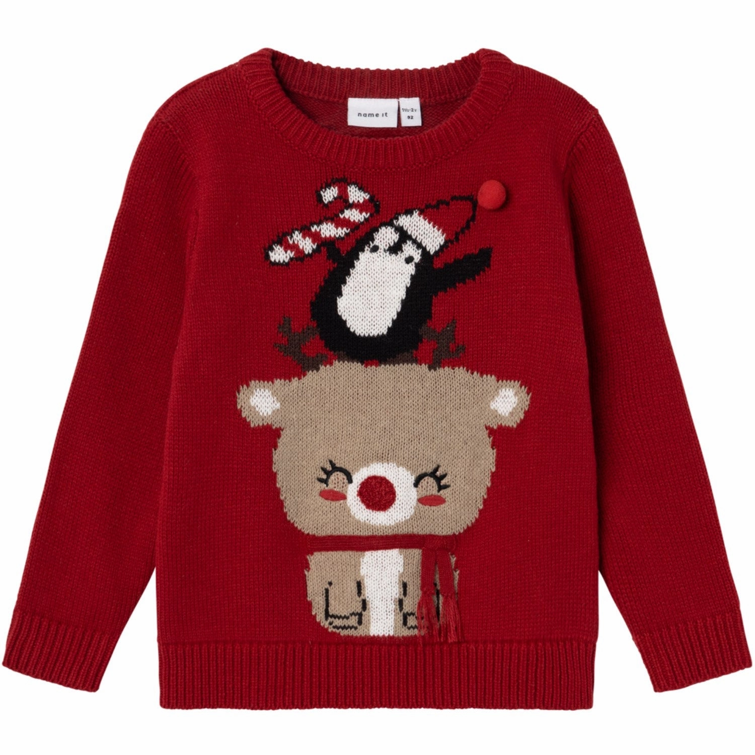 Name It Jester Red Rijulle Knit Blouse Creative Majestic