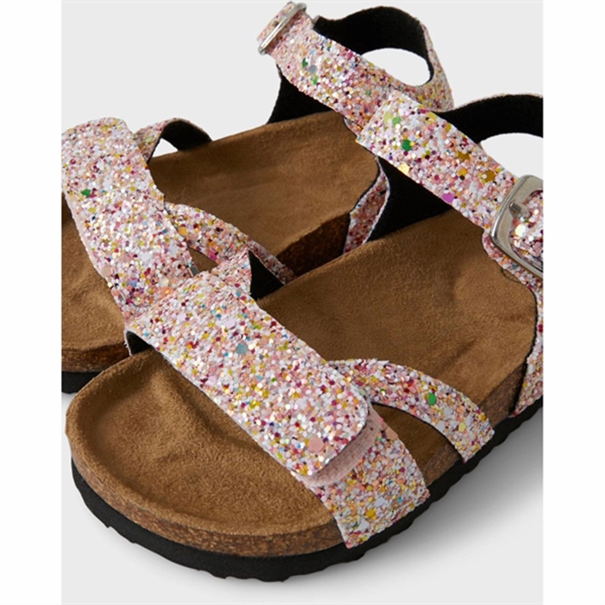 Name it Jet Stream Multi Glitter Fiona Sandal Cushioned insoles