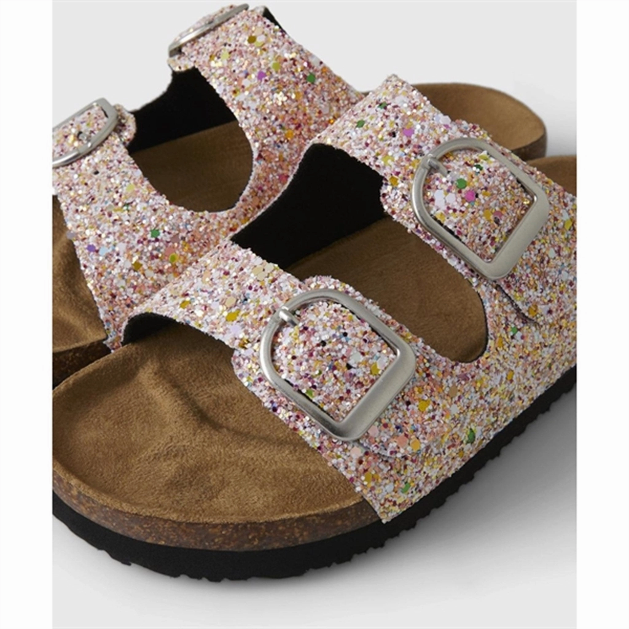 Name it Jet Stream Multi Glitter Flora Sandal Noos Mules