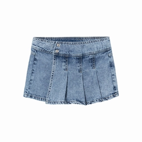Name It Light Blue Denim Bella Wide Denim Skort Upscale Excellence