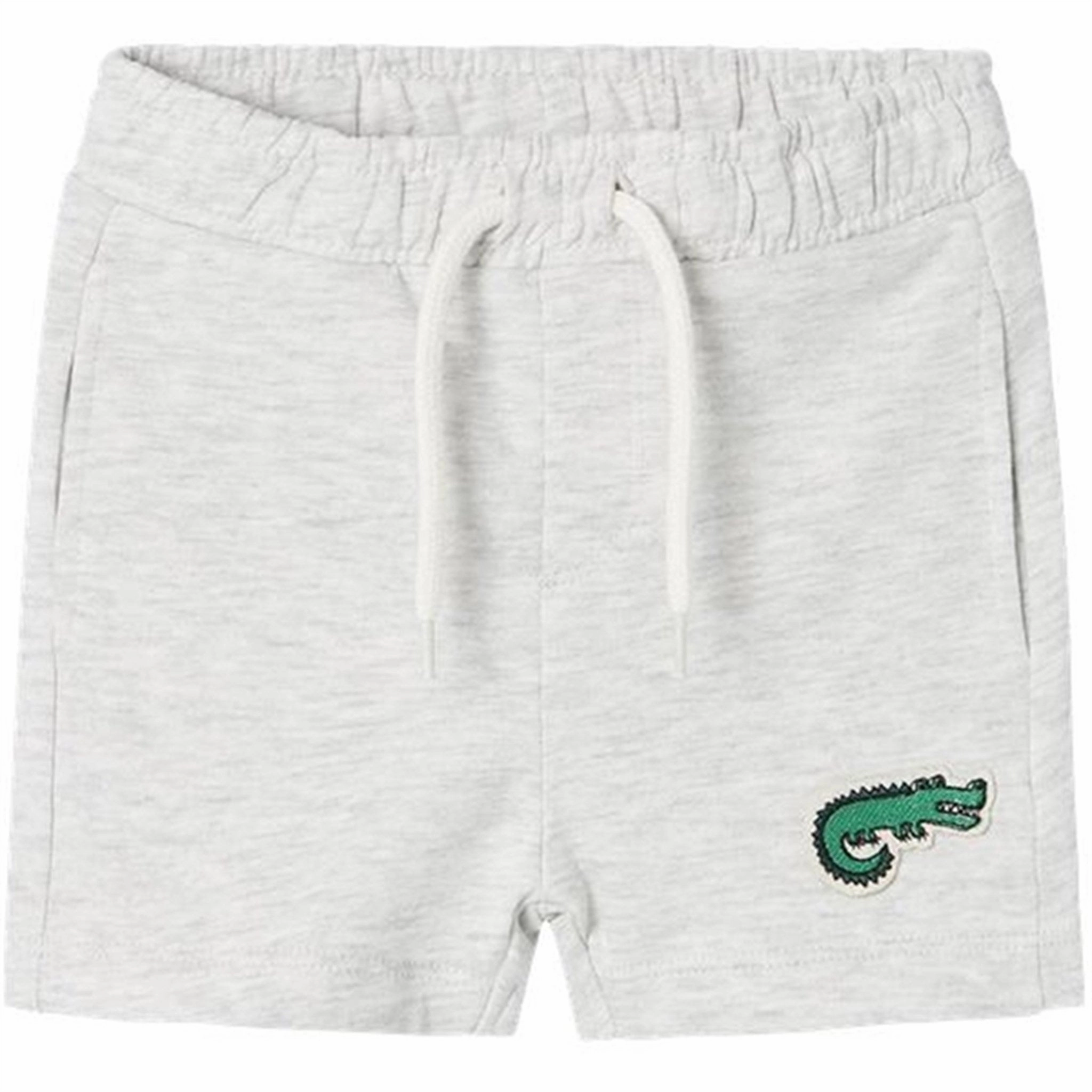 Name it Light Grey Melange Dike Sweat Shorts Universal Pristine