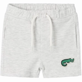 Name it Light Grey Melange Dike Sweat Shorts Universal Pristine