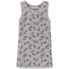 Name It Lilac Lash Aop Wang Wool Needle Tank Top Design Charismatic
