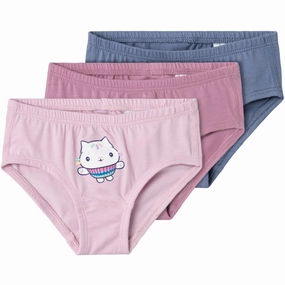 Name It Mauve Orchid Sara Gabby 3-pack Briefs Artisanal Luxurious