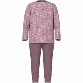 Name It Mauve Shadows Pajamas Mauve Flower Noos Durable Expressive