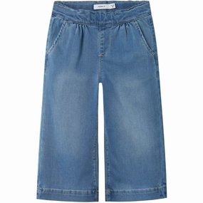 Name It Medium Blue Denim Bella Wide Jeans Noos Style High-end