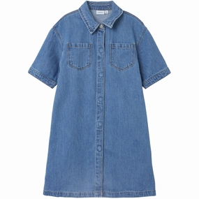 Name It Medium Blue Denim Jannet Denim Dress Prized Global
