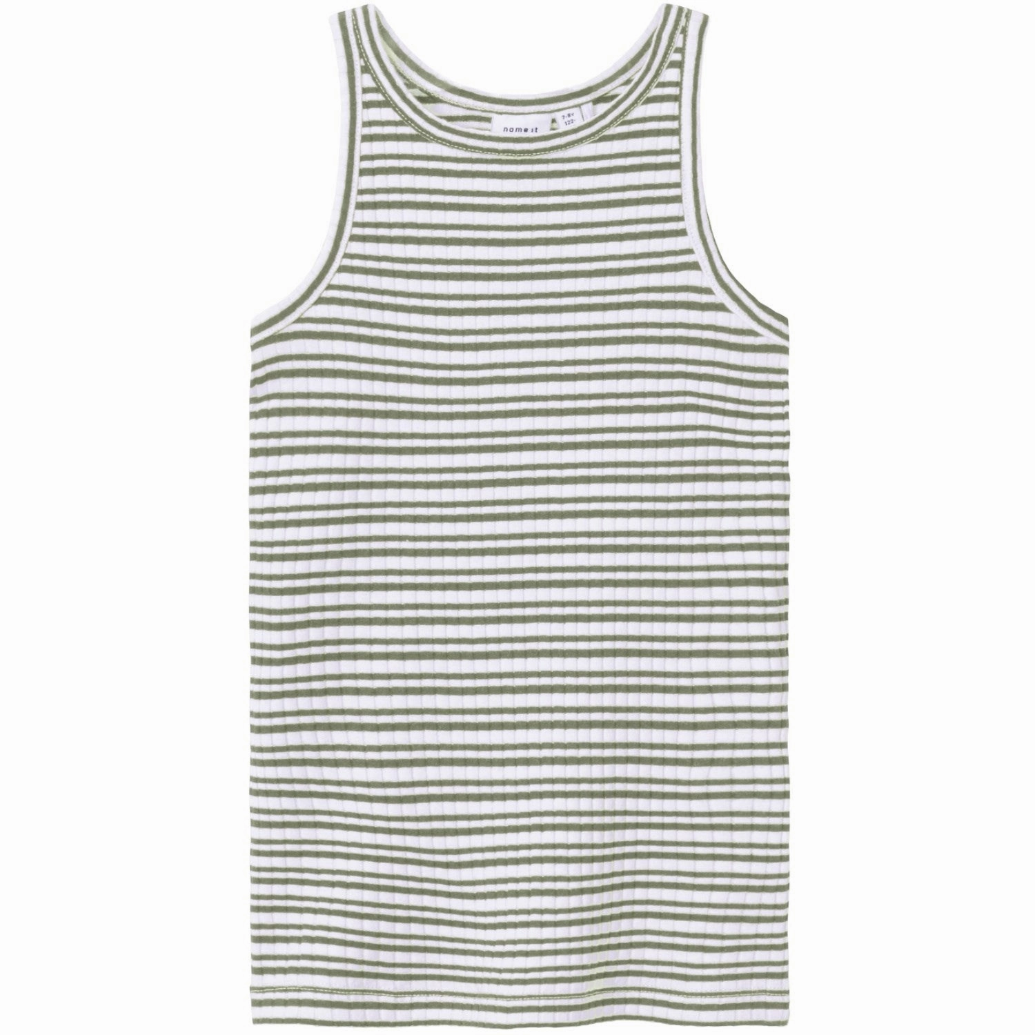 Name It Oil Green Bright White Hobine Tank Top Premium Quality Global