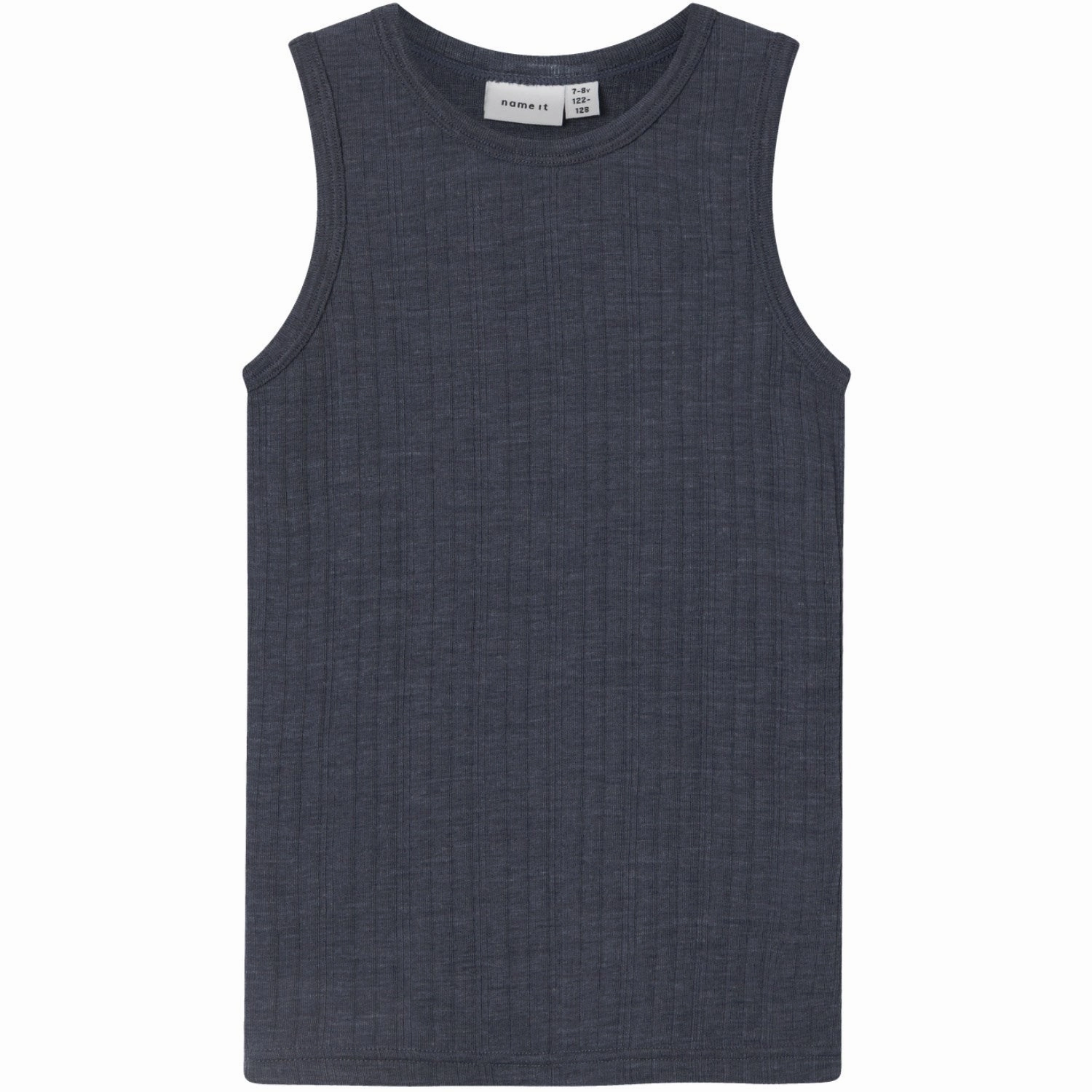 Name It Ombre Blue Wang Wool Needle Tank Top Sleek Grandiose