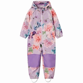 Name it Orchid Bloom Alfa08 Softshell Suit Multi Flower Celebrated Gem