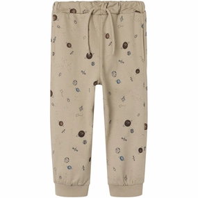 Name It Plaza Taupe Owen Regular Sweatpants Futuristic Visionary
