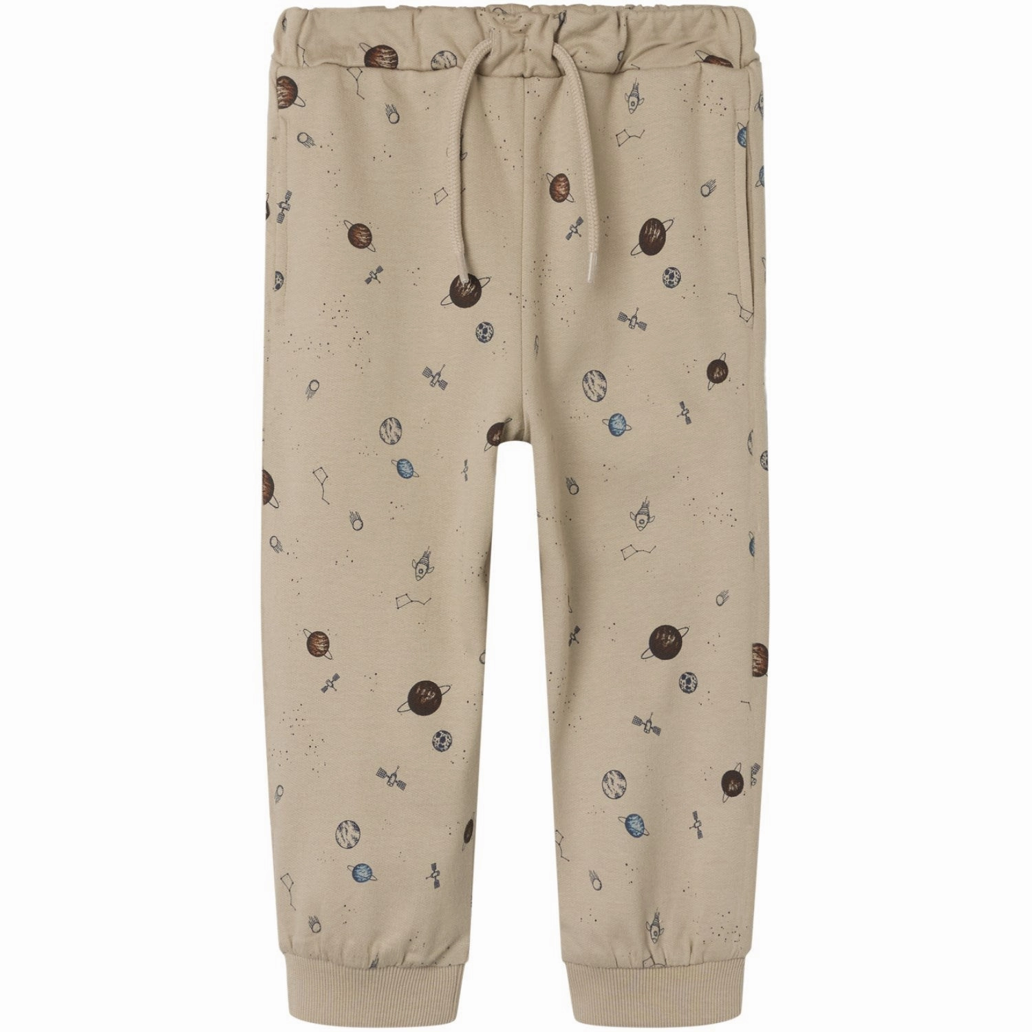 Name It Plaza Taupe Owen Regular Sweatpants Wool Fitted