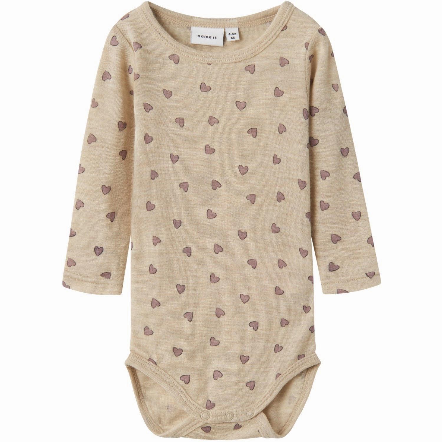 Name It Pure Cashmere Wang Wool Rib Body AOP Alluring Ethical