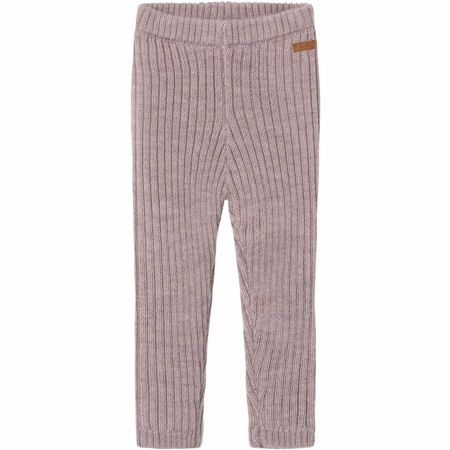 Name It Purple Dove Wriss Wool Knit Leggings Authentic Alluring