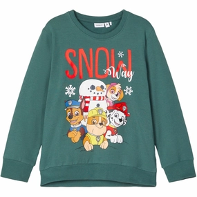 Name It Sea Moss Elijah Paw Patrol Regular Sweatshirt Premium Modern