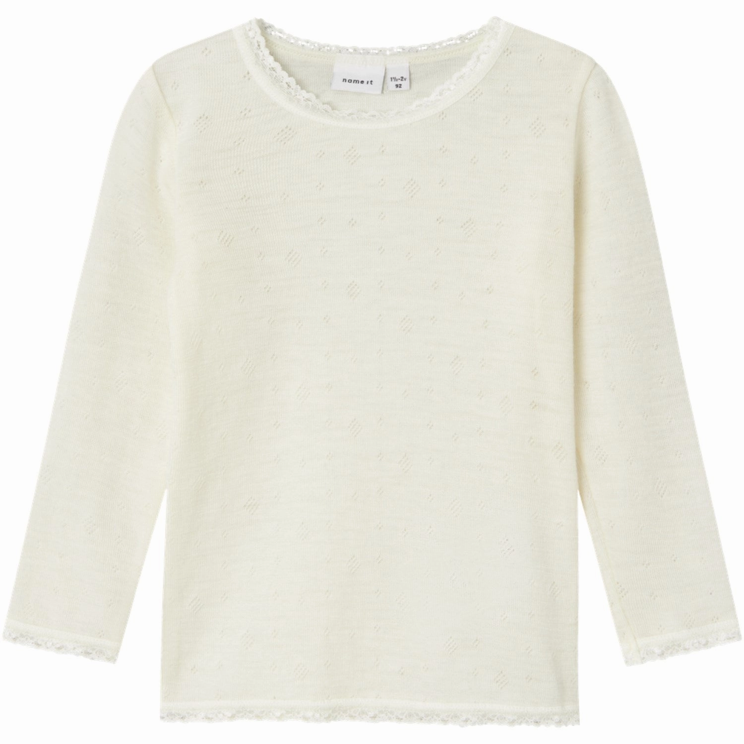 Responsible Name It Snow White Wang Wool Needle Blouse Solid Noos Exceptional