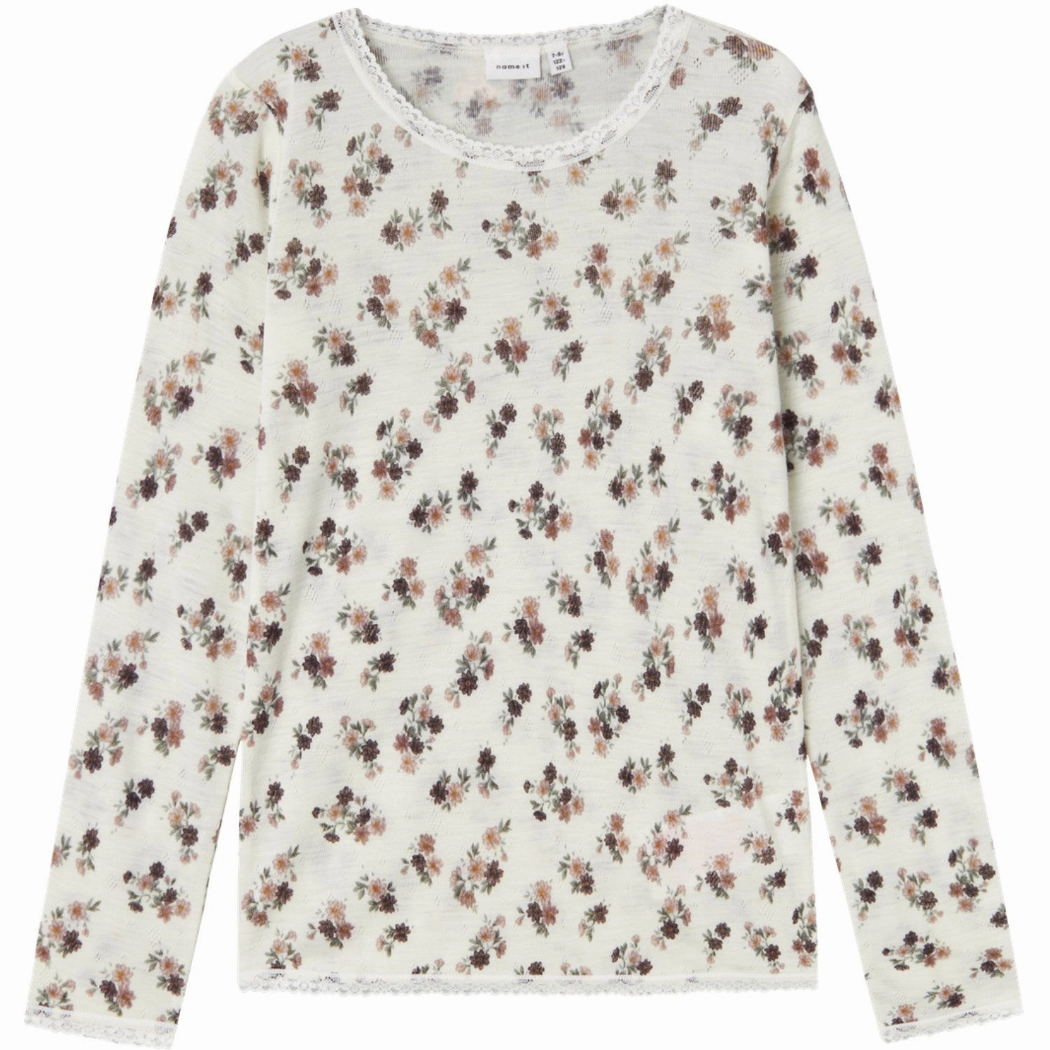 Name It Snow White Wang Wool Needle Blouse Vintage Sustainable