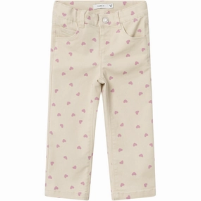 Name It Summer Sand Rose Straight Twill Pants Impeccable Worldwide