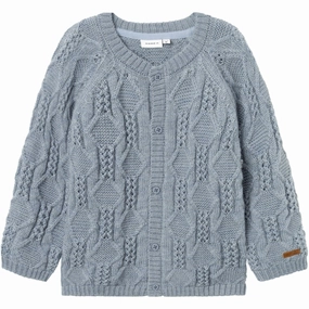 Name It Tradewinds Wrilla Wool Knit Cardigan Pioneer Majestic