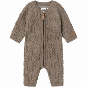 Name It Walnut Wrilla Wool Knit Suit Rare Noble