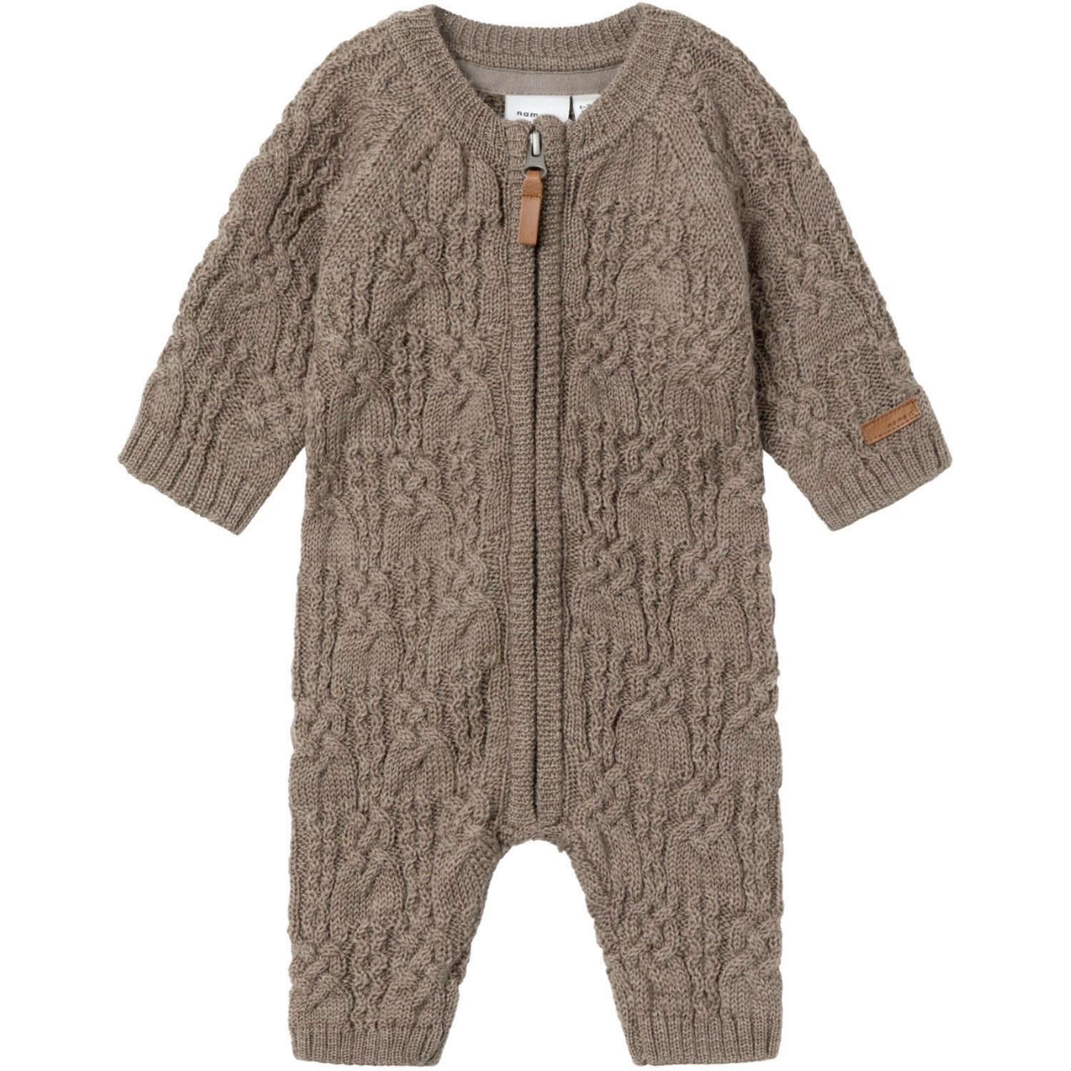 Name It Walnut Wrilla Wool Knit Suit Rare Noble