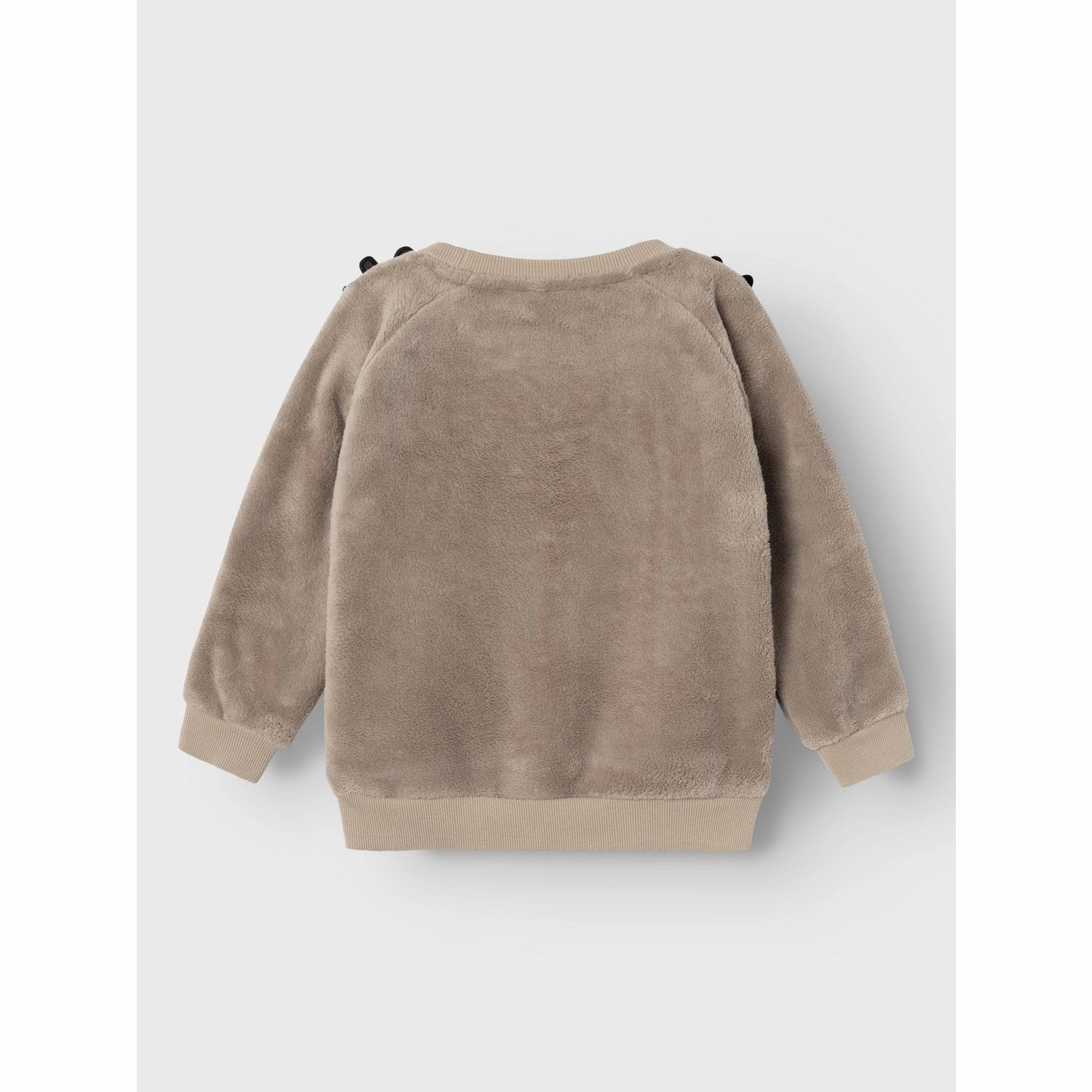 Name It Weathered Teak Reindeer Teddy Sweatshirt Linen