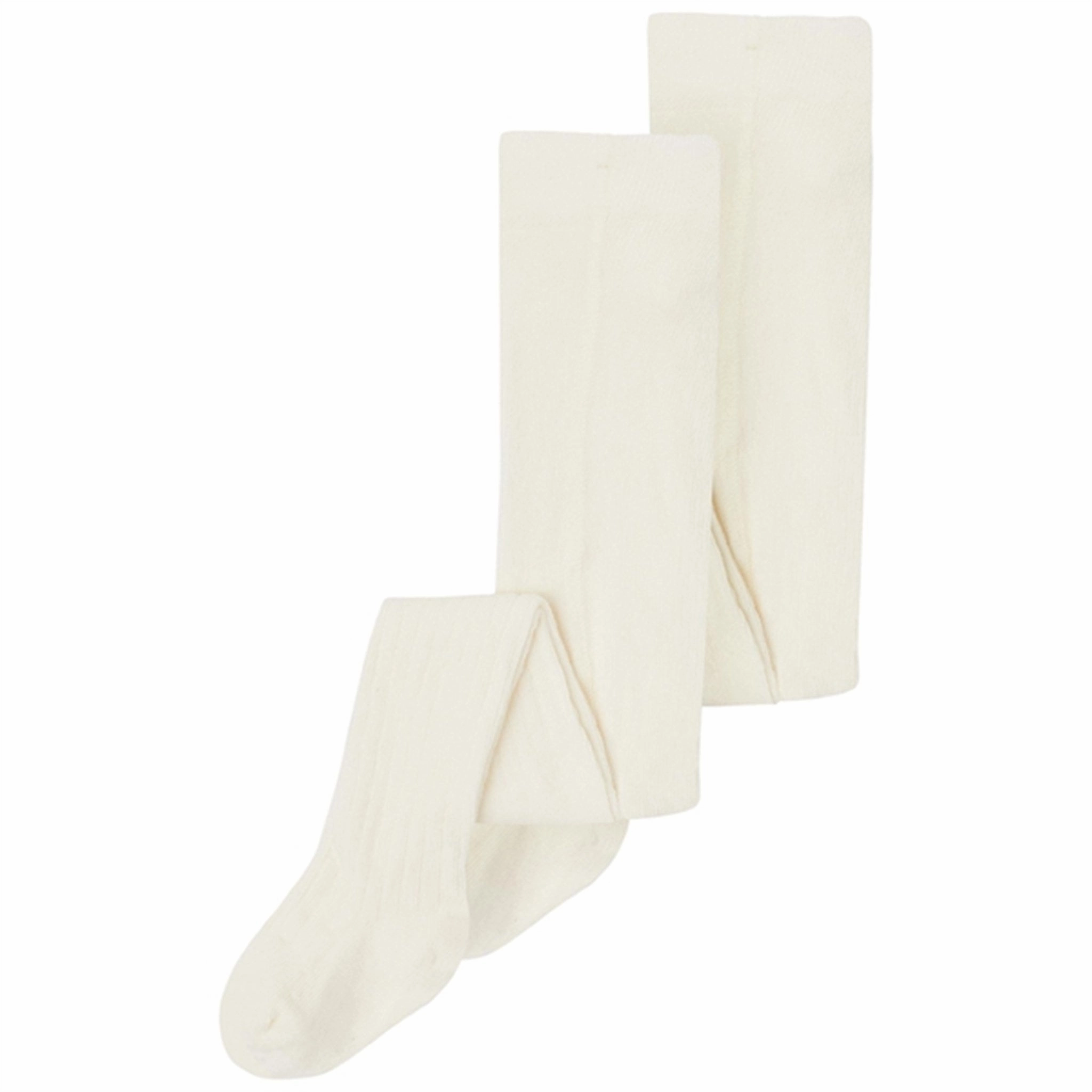 Name it White Alyssum Rib Tights 2-pack Noos Celebrated Genuine