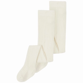 Name it White Alyssum Rib Tights 2-pack Noos Celebrated Genuine