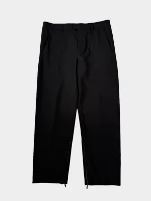 new arrival dress for women new arrival crocs for women Pantaloni Classici Neri Con Zip Sul Fondo puma new arrivals sneakers