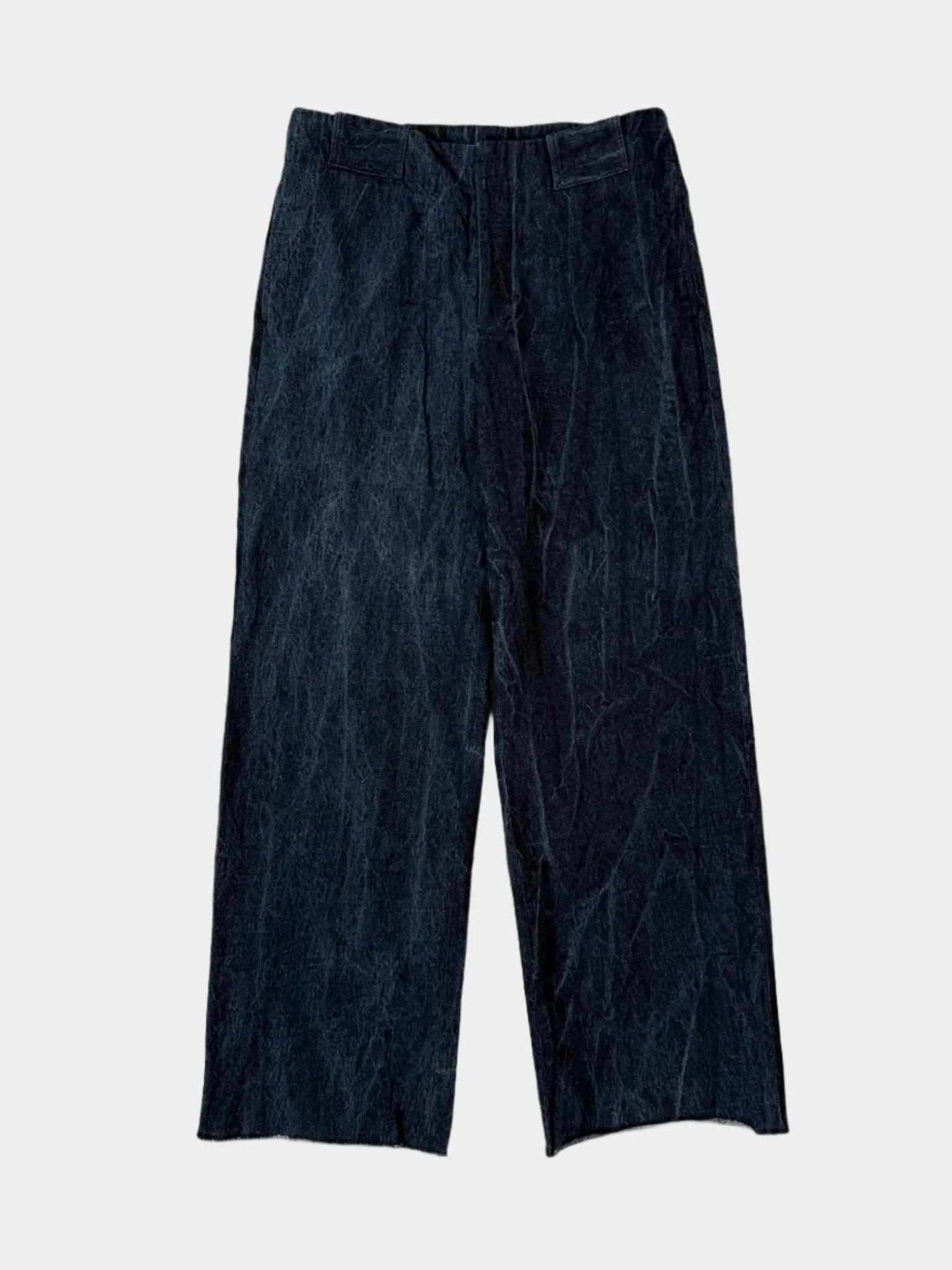 vialli new arrivals shoes new collection kurti Pantaloni In Denim Effetto Stropicciato Blu almondant new arrivals