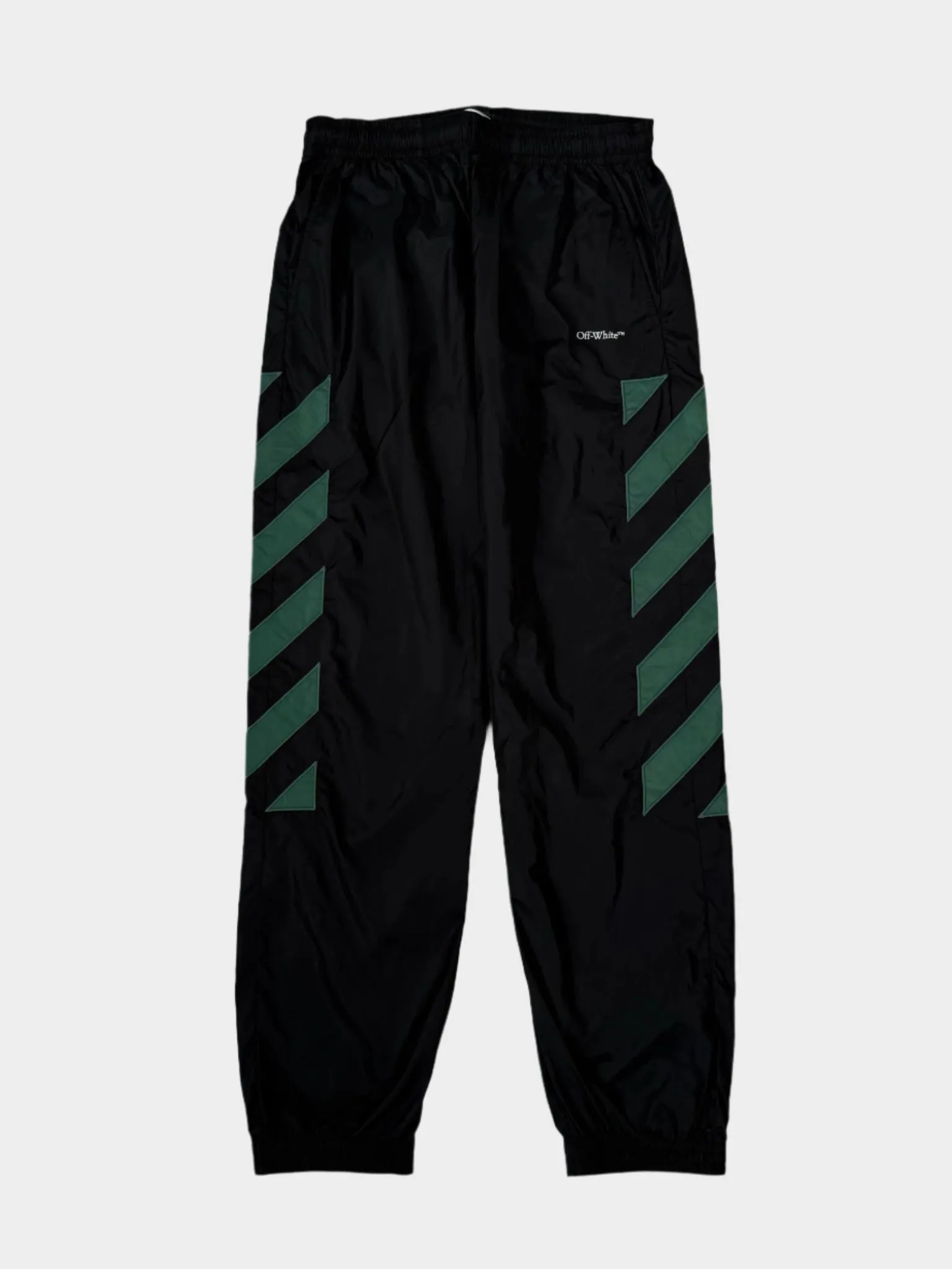 new nike releases Pantaloni Sportivi Neri Con Bande Diagonali Verde Petrolio bathu new arrivals new eid collection