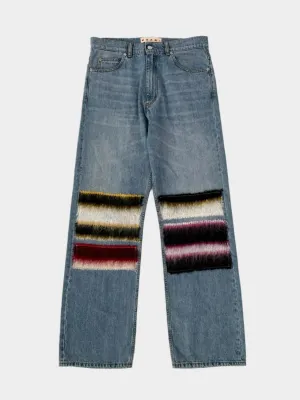 new movie releases this week Jeans A Gamba Dritta Con Inserti In Maglia Multicolor heeposh new arrivals desray new arrivals ladies
