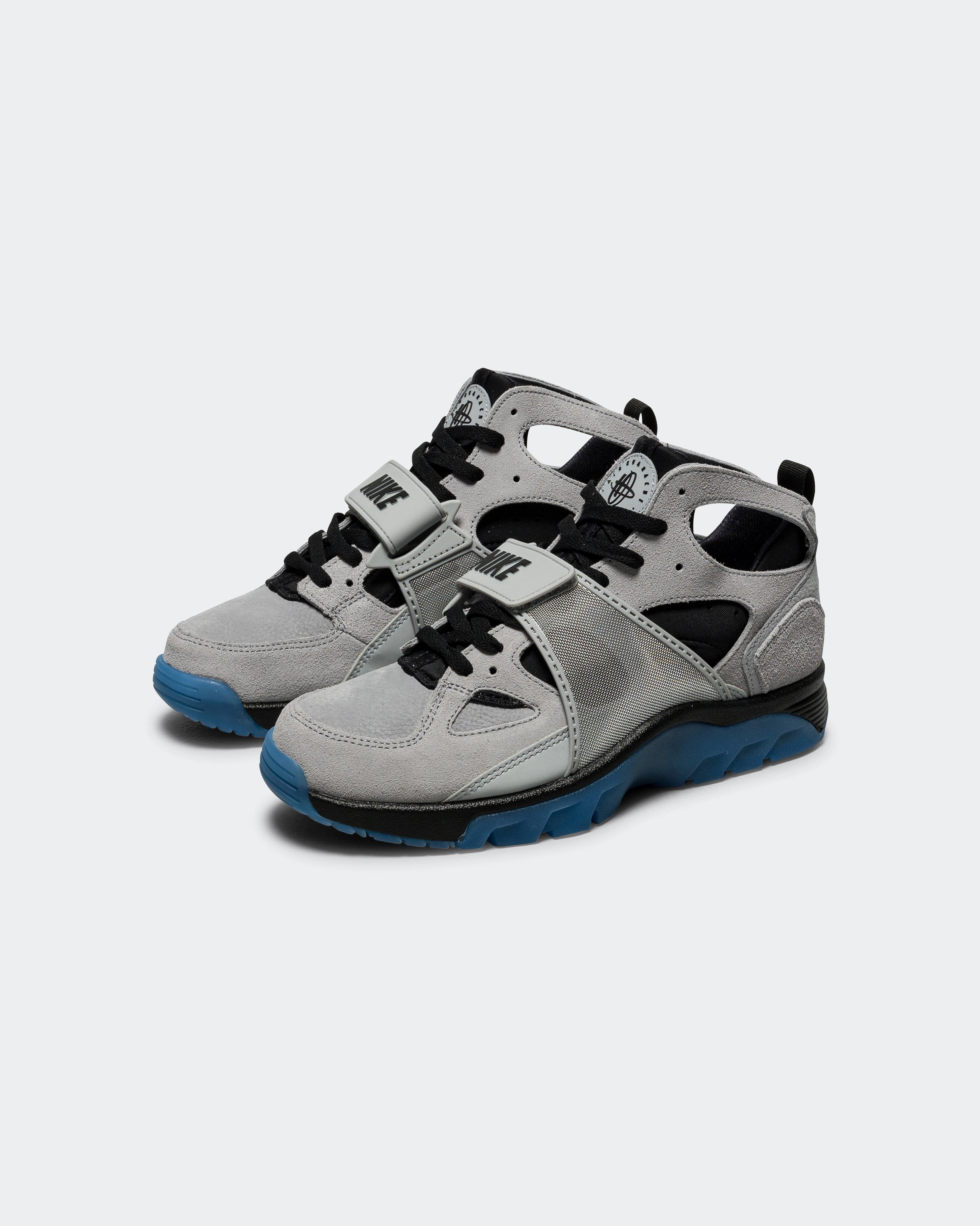 new arrival allen solly handbags Air Trainer Huarache - Wolf Grey/Star Blue-Black