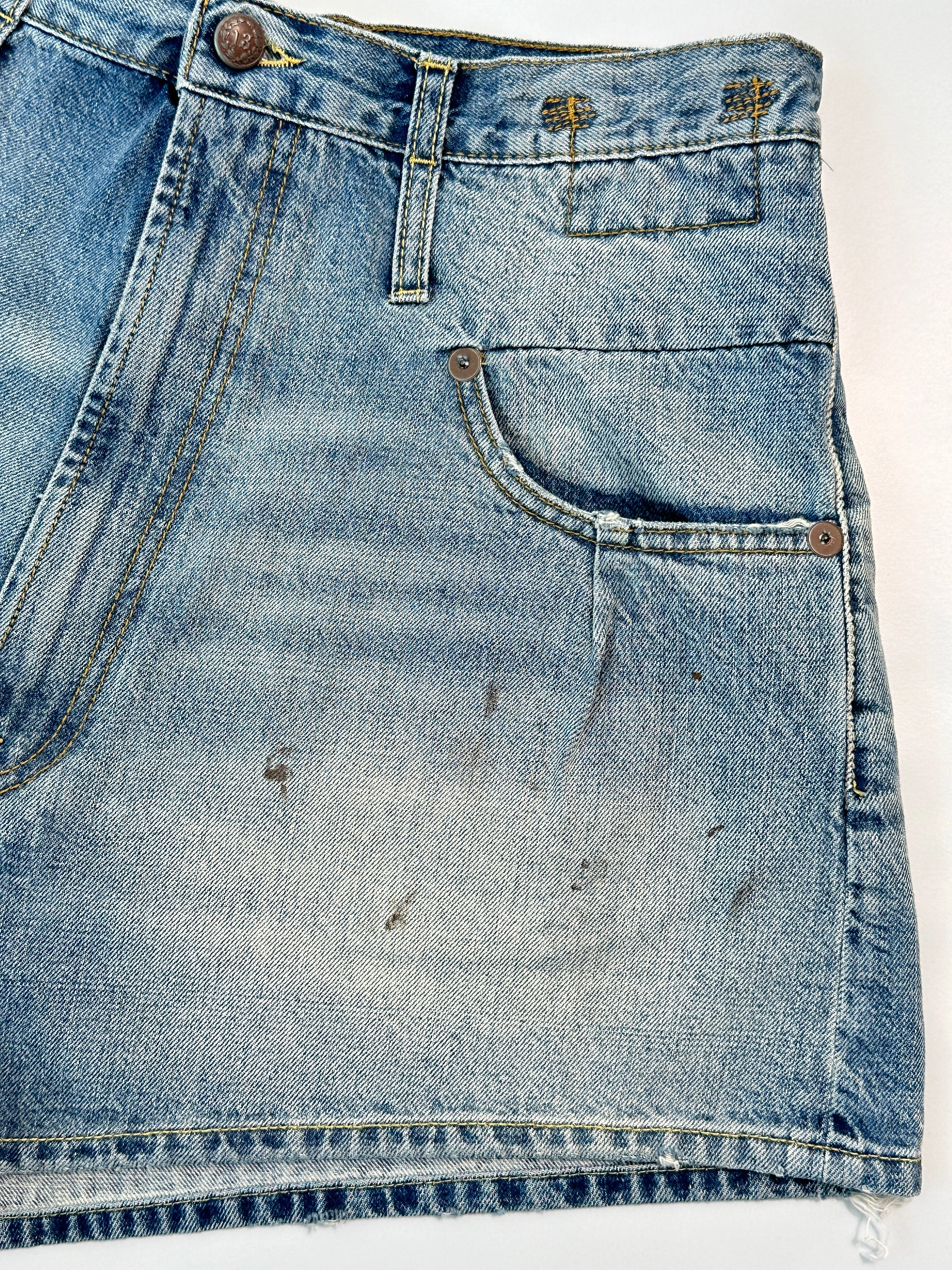 new arrival bathu sneakers galxboy new arrivals Shorts in Denim Invecchiati