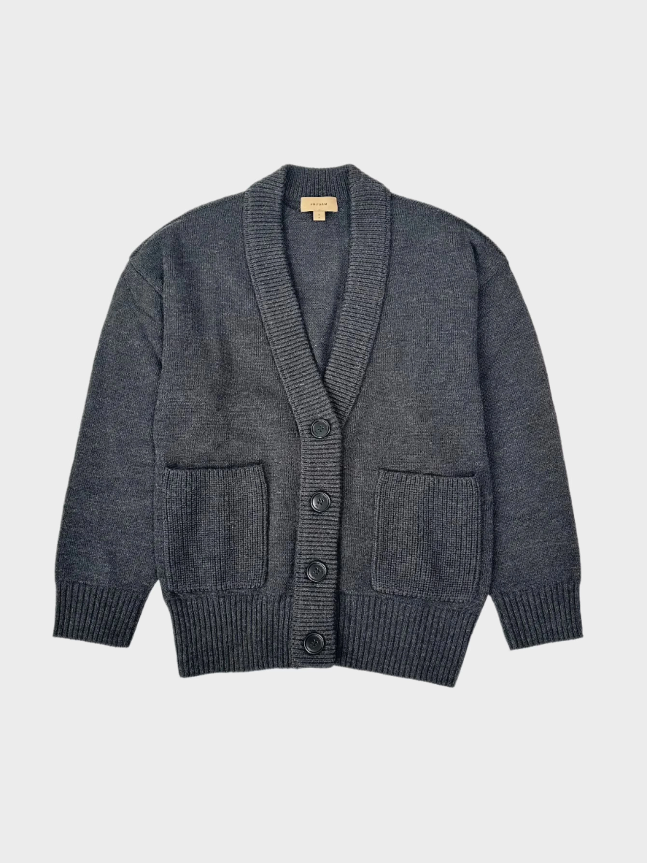 new arrival fabiani shoes Cardigan In Maglia Di Lana Dark Grey Melange suruma. in new arrivals online shopping new me collection