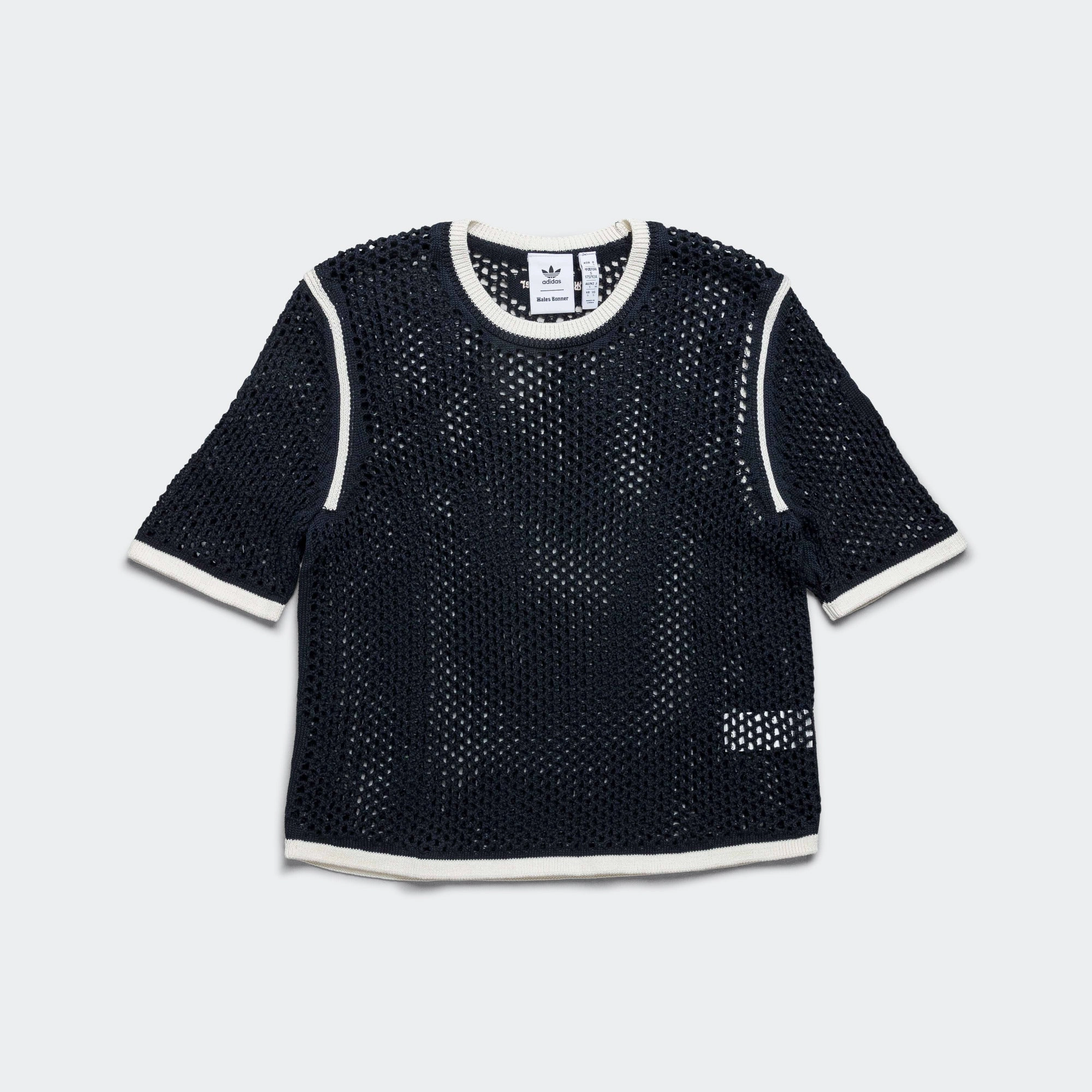 Womens Knit Tee x Wales Bonner - Night Navy new me collection new arrivals siyah elbise