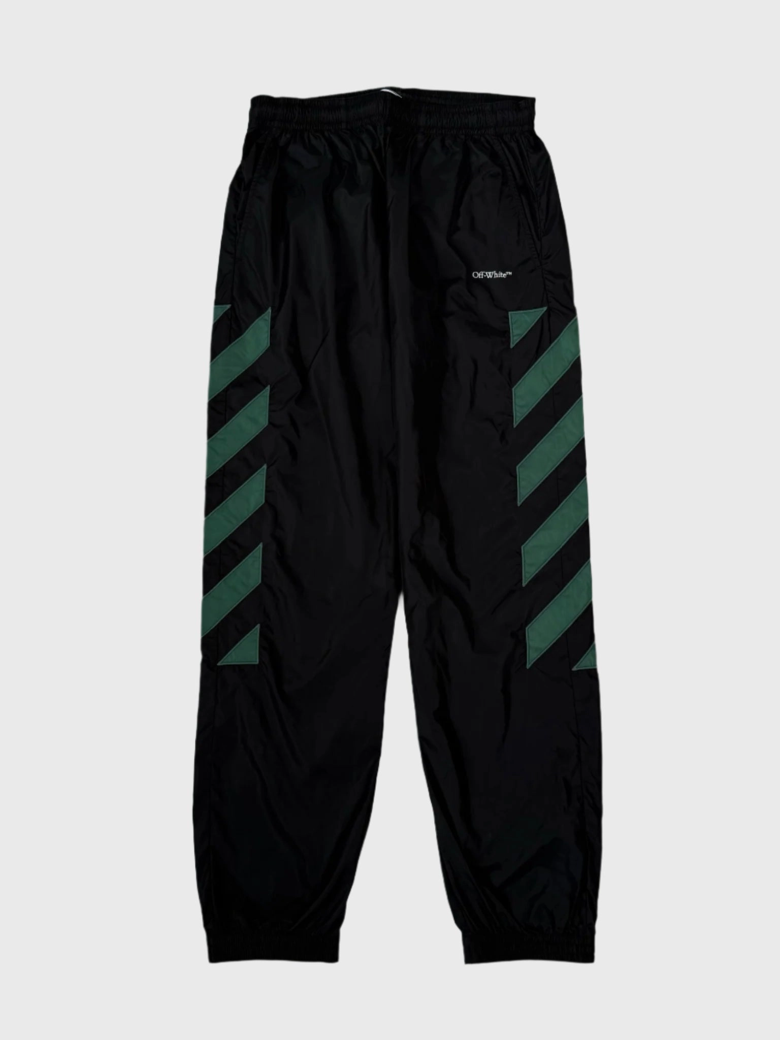 biba new arrivals Pantaloni Sportivi Neri Con Bande Diagonali Verde Petrolio crossover new-arrivals new arrival charles and keith bag