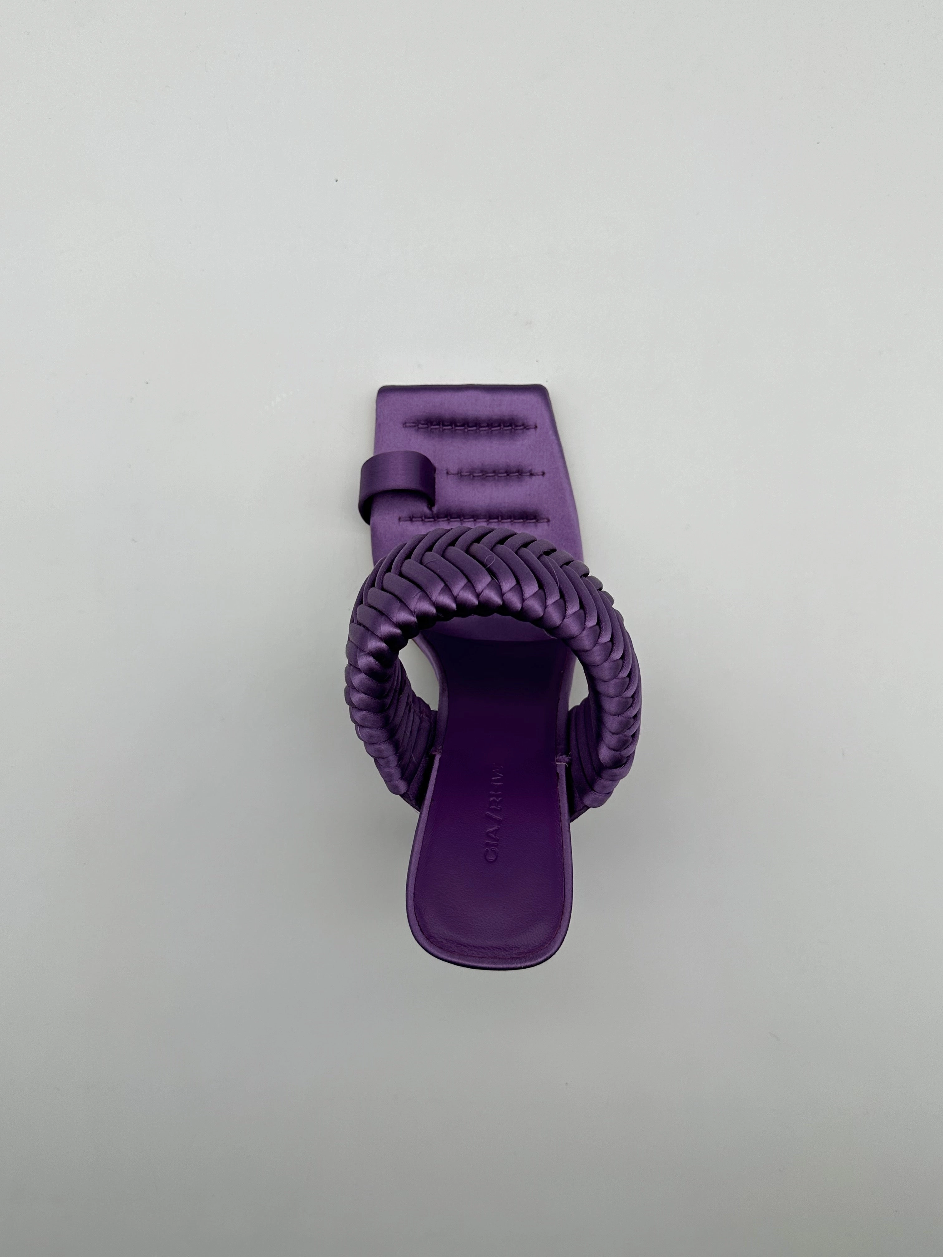 new arrival nike sandals for men Sandali Satin Lavanda Con Fascia Intrecciata E Tacco A Stelo new arrivals nike