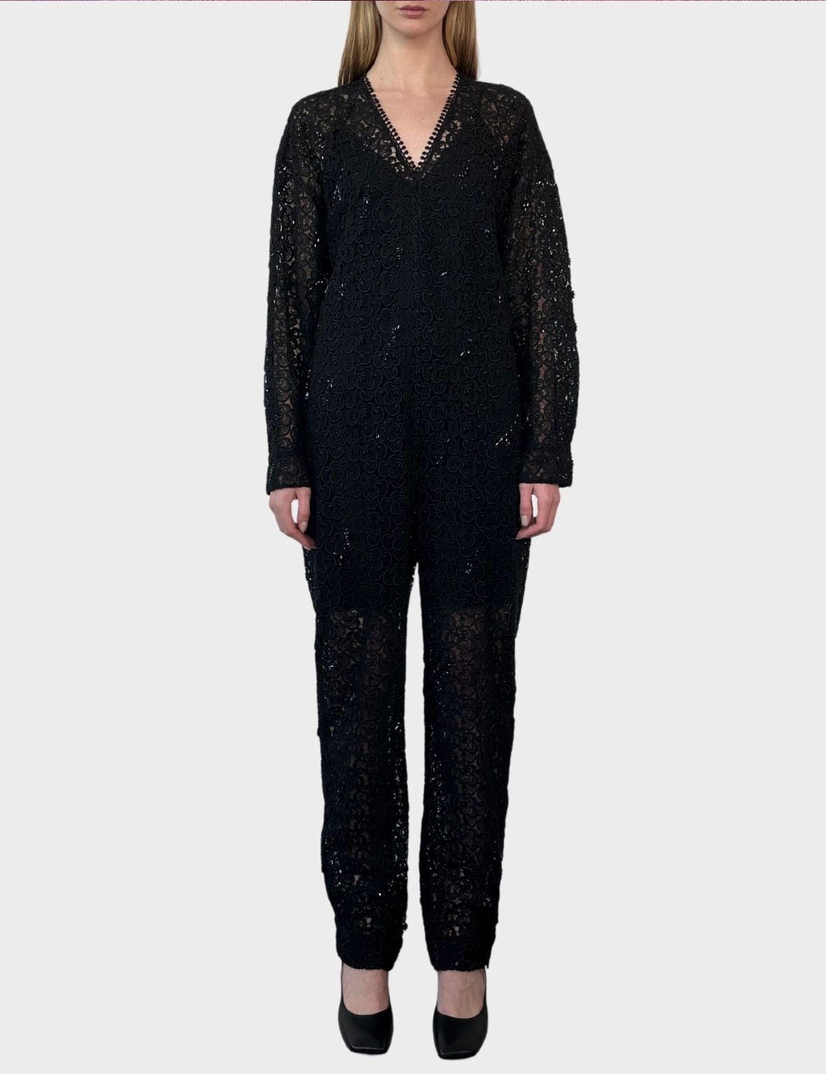 Tuta Nera Elegante In Pizzo new arrival dress for women adidas new arrivals poetry new arrivals ladies