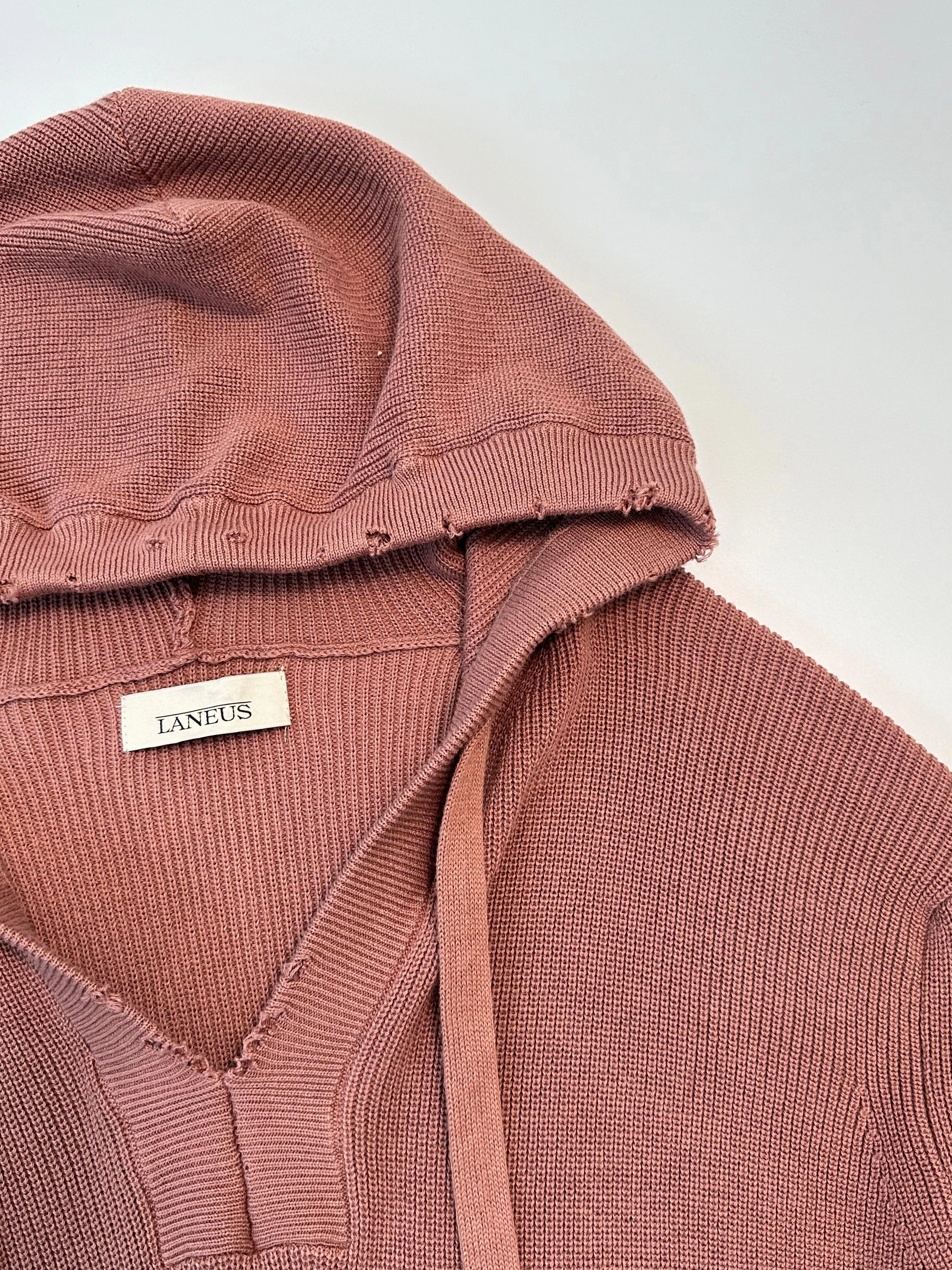 new arrival shoes Maglione Con Cappuccio In Cotone Terracotta Con Dettagli Ripped new arrival kurta set