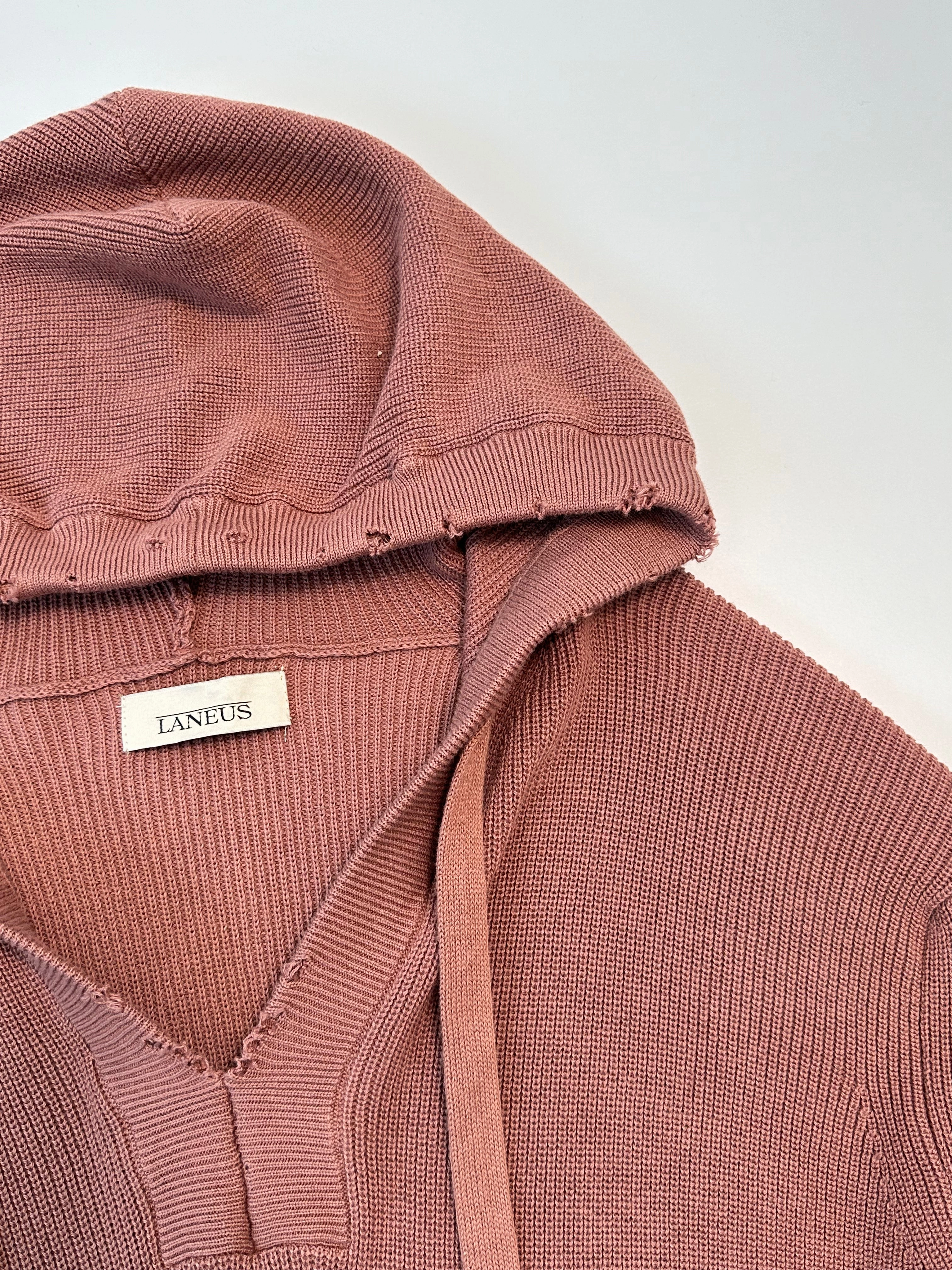 new arrival shoes Maglione Con Cappuccio In Cotone Terracotta Con Dettagli Ripped new arrival kurta set