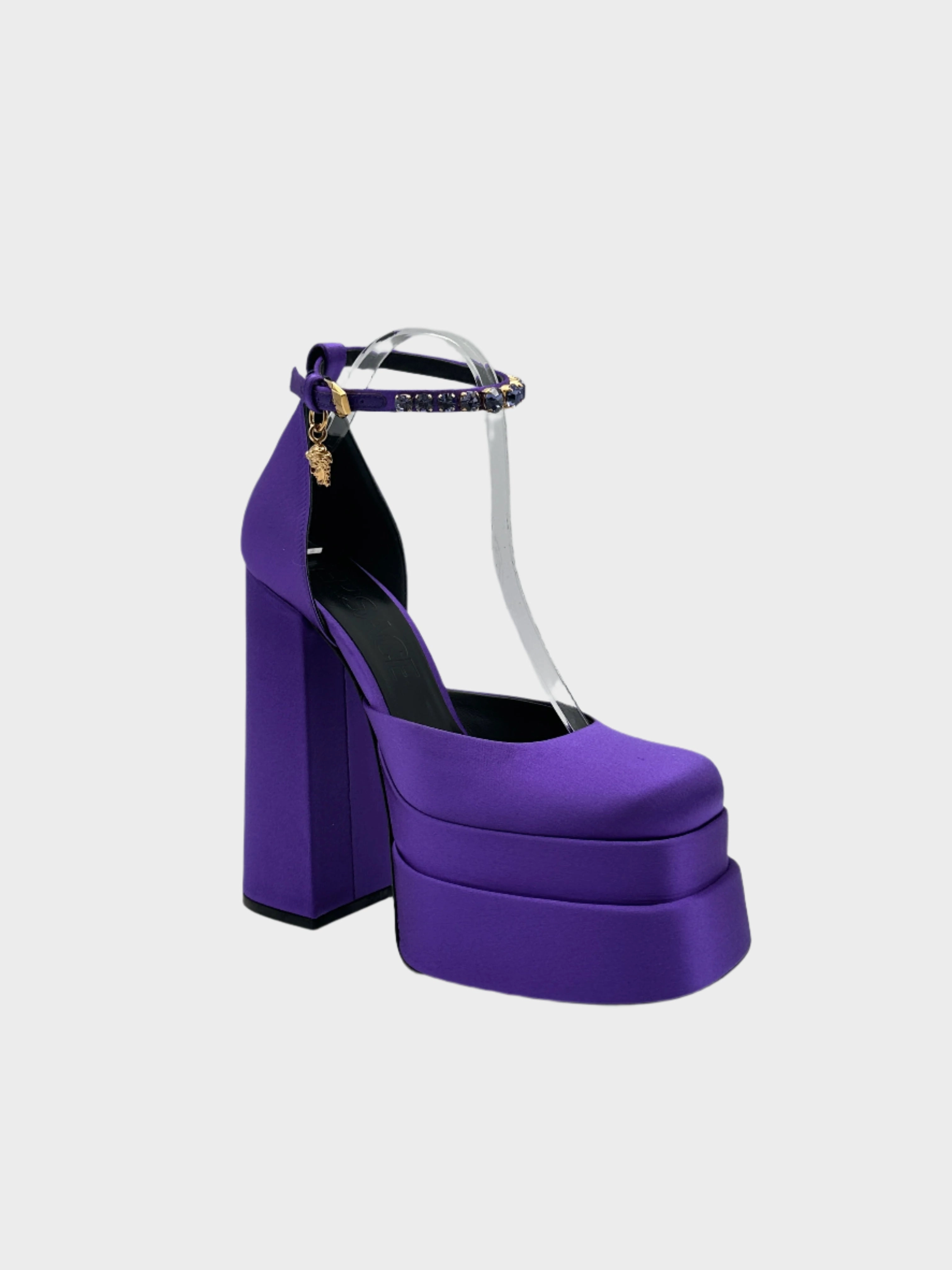 new arrivals dresses Dcollet In Raso Viola Con Plateau E Cinturino Gioiello suruma in new arrivals open now