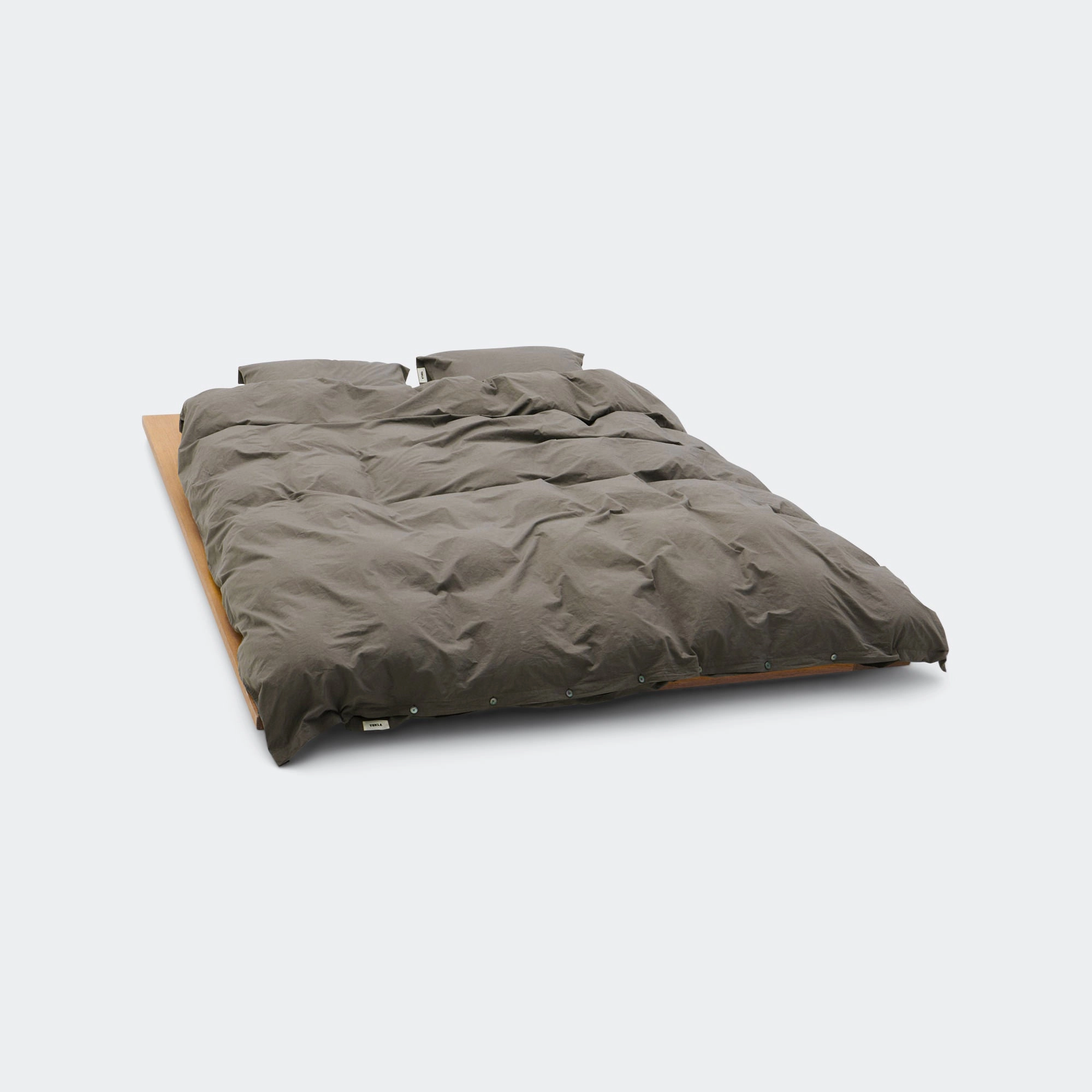 new arrivals dresses Percale Duvet Cover - Dark Taupe