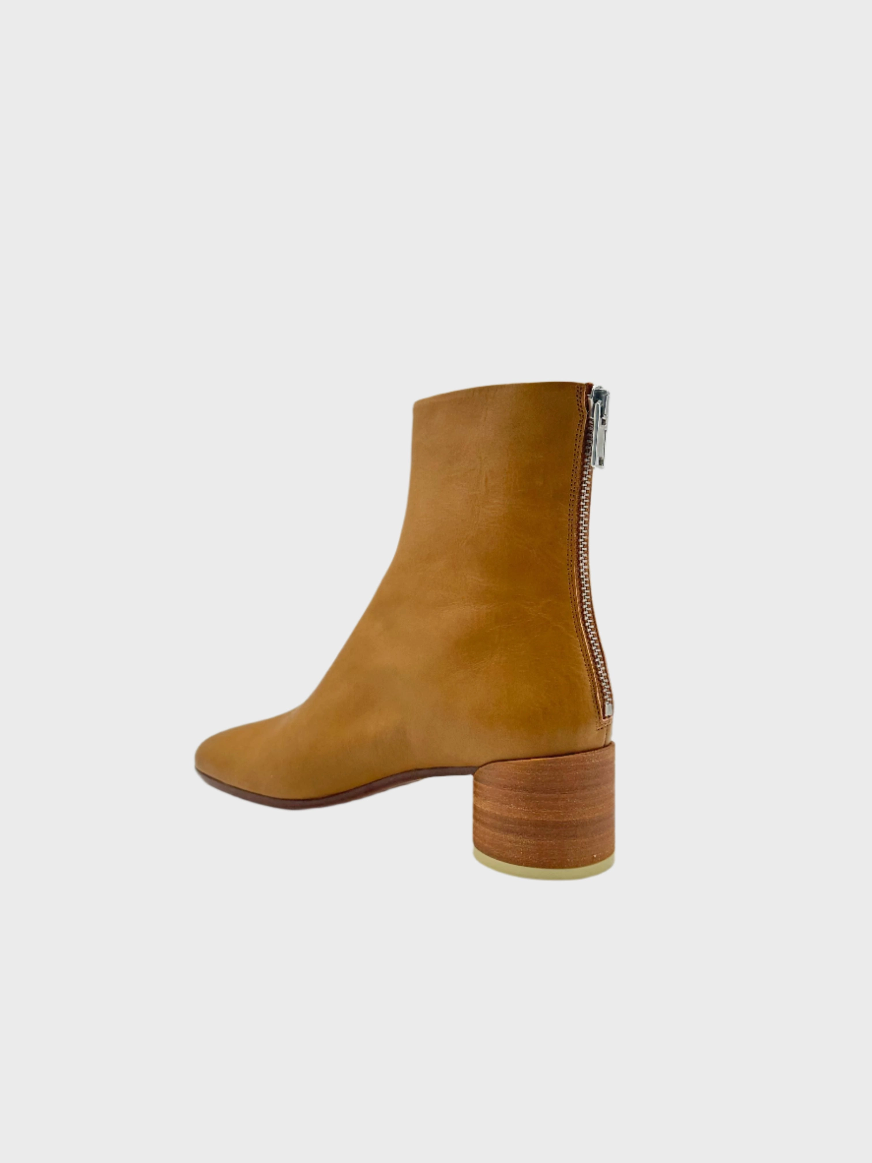 new arrivals elbise renkli galxboy new arrivals Stivaletto In Pelle Color Marrone Con Cuciture Iconiche