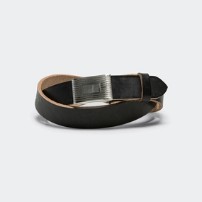 new arrivals elbise renkli Plate Belt - Black Horween Leather new arrival crocs for women
