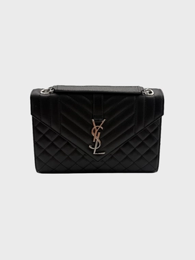 new arrivals lily rose new top collection Saint Laurent Borsa Trapuntata College Nera Con Logo Metallico queenspark new arrivals tops