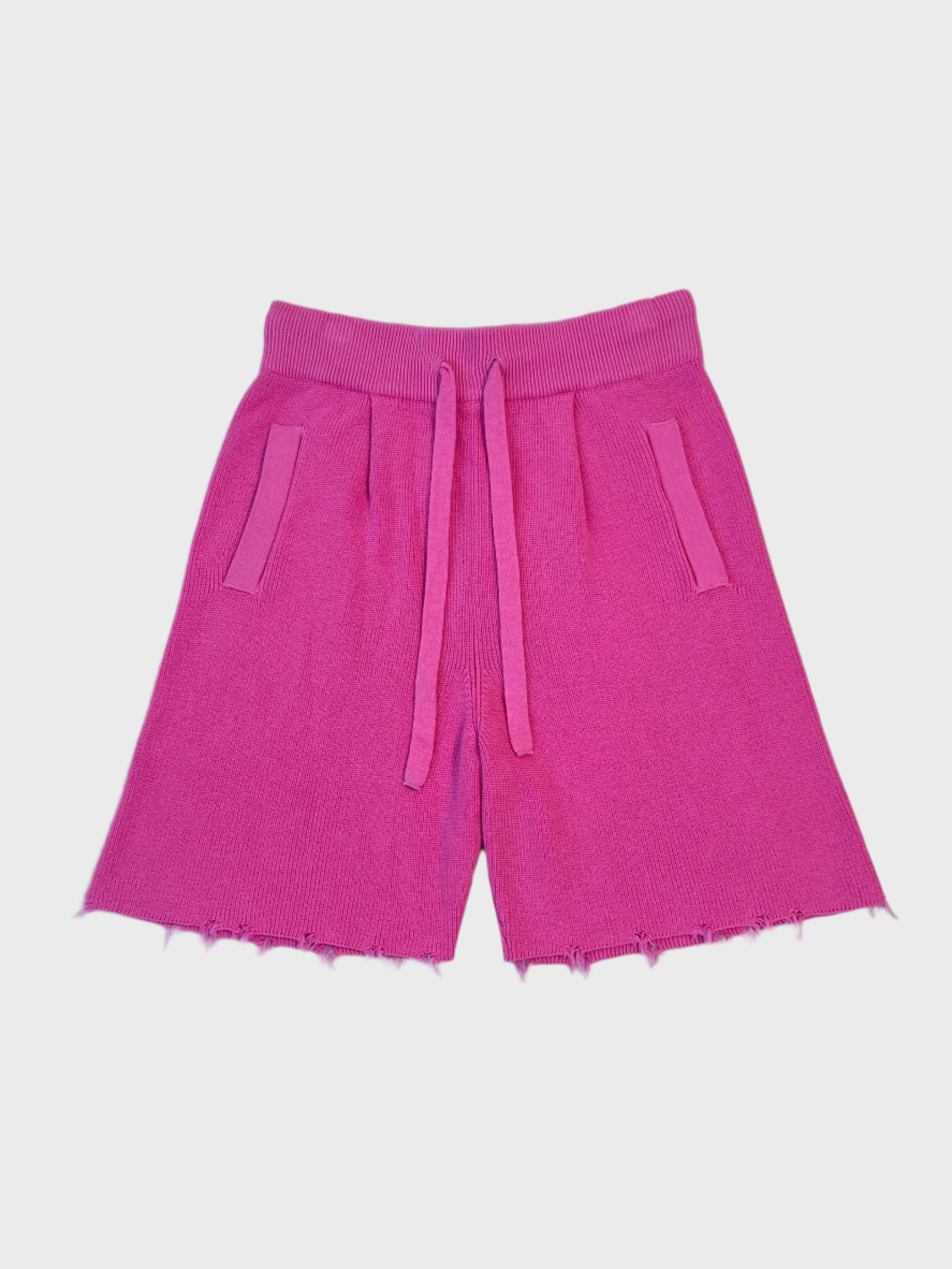 new arrival mobiles Pantaloni Corti In Maglia Rosa Con Fondo Sfrangiato new arrival nike sandals for men Keyword